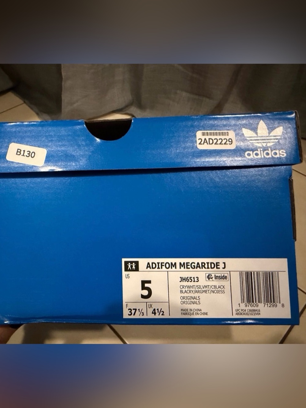 NWT Adidas Adifom Megaride in White 6W / 5Y - Picture 8 of 8